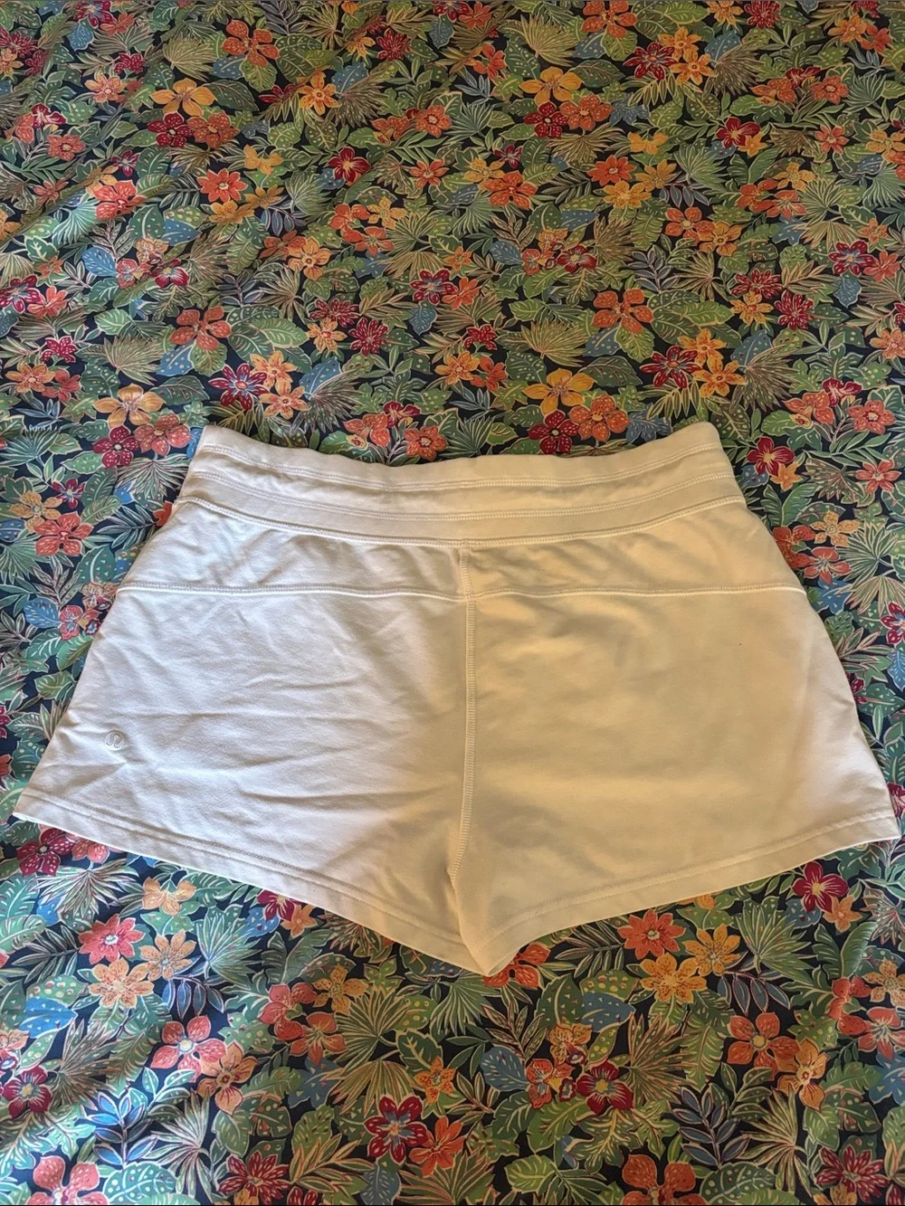 lululemon athletica White Drawstring Athletic Shorts